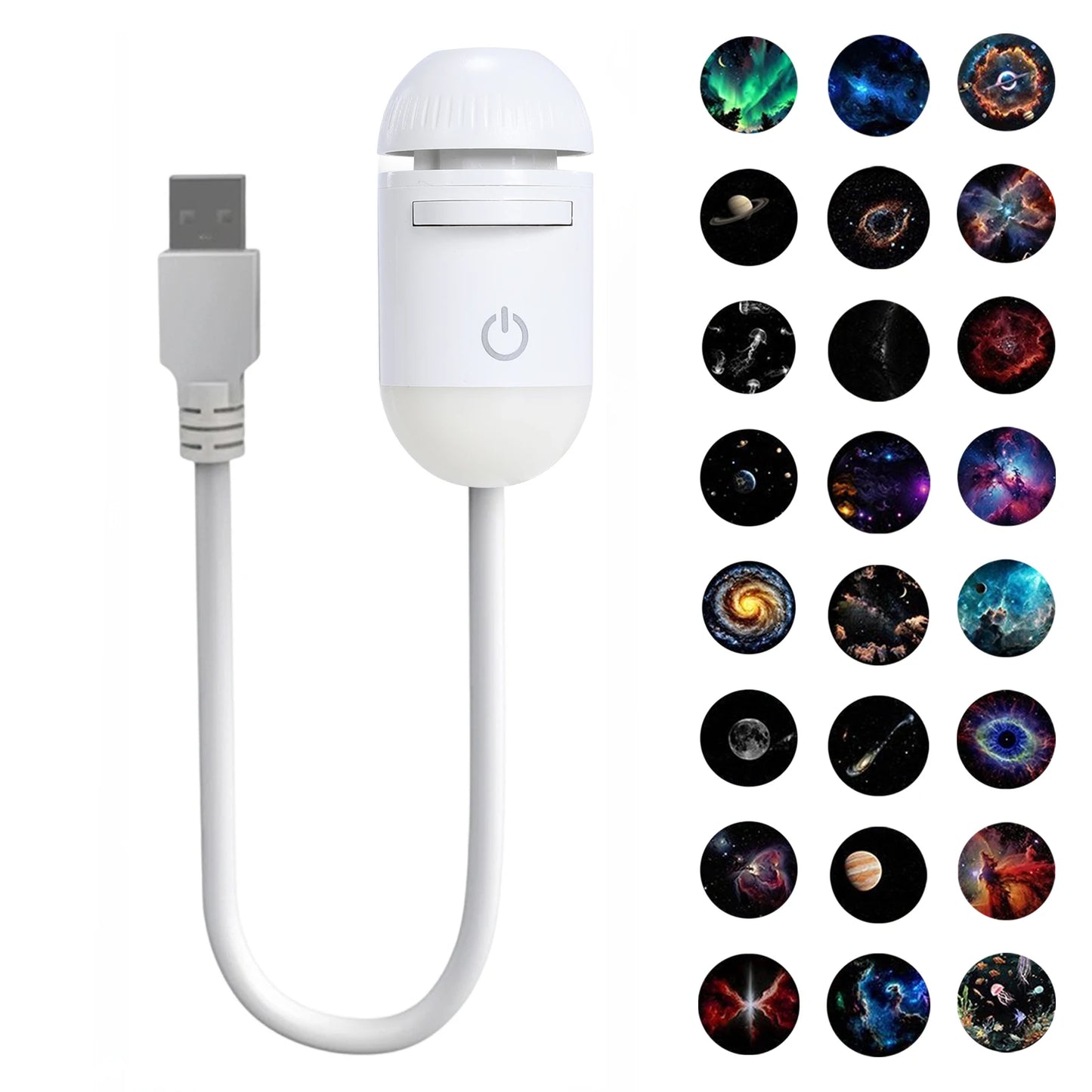 Galaxy Starry Sky Night Light Projector 360° Adjustable Brightness LED Galaxy Projector Night Light for Bedroom Room Wall Decor