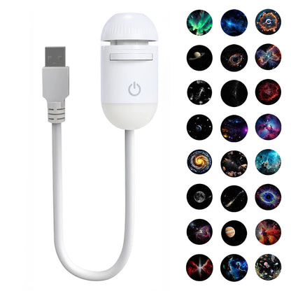 Galaxy Starry Sky Night Light Projector 360° Adjustable Brightness LED Galaxy Projector Night Light for Bedroom Room Wall Decor