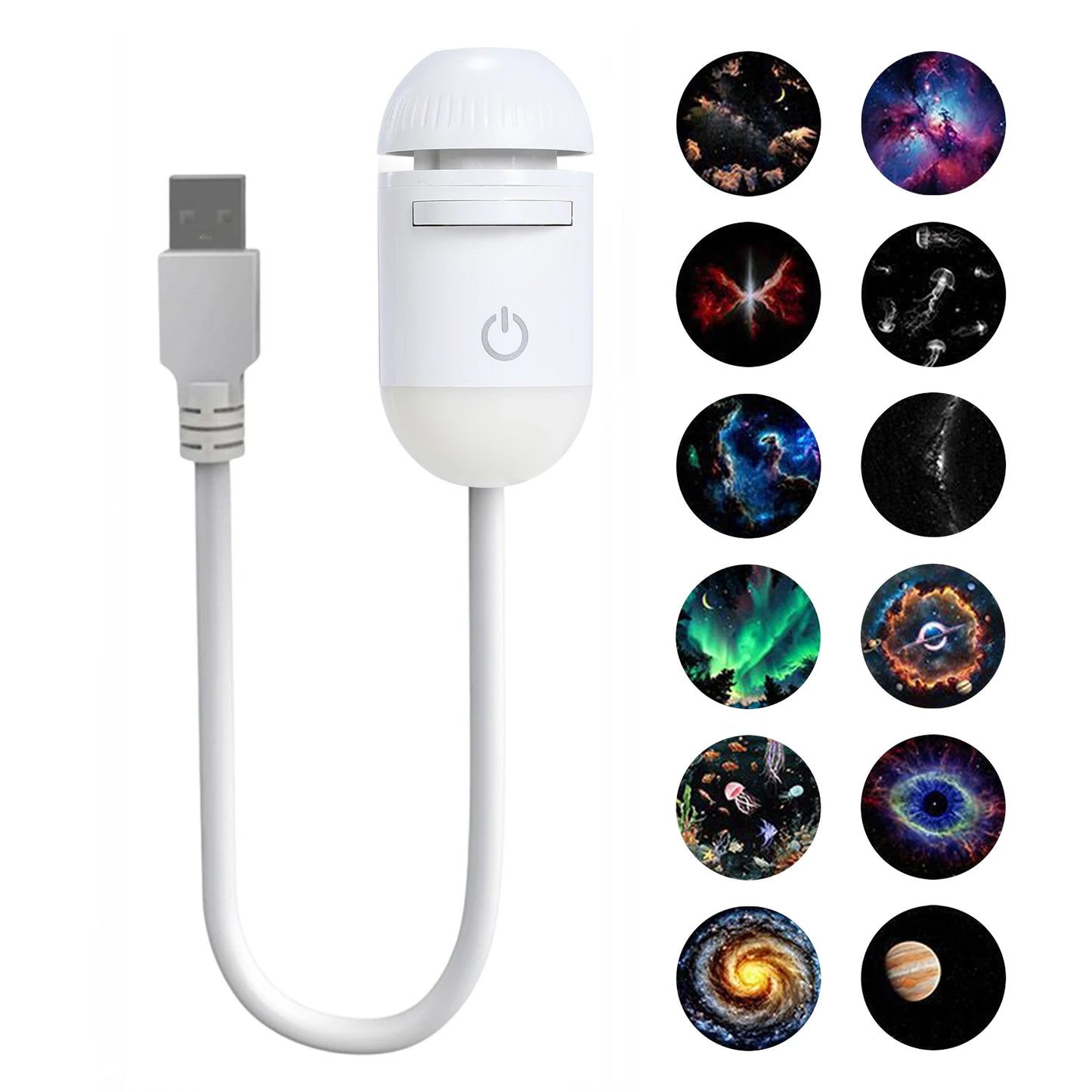 Galaxy Starry Sky Night Light Projector 360° Adjustable Brightness LED Galaxy Projector Night Light for Bedroom Room Wall Decor