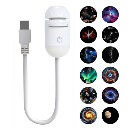 Galaxy Starry Sky Night Light Projector 360° Adjustable Brightness LED Galaxy Projector Night Light for Bedroom Room Wall Decor