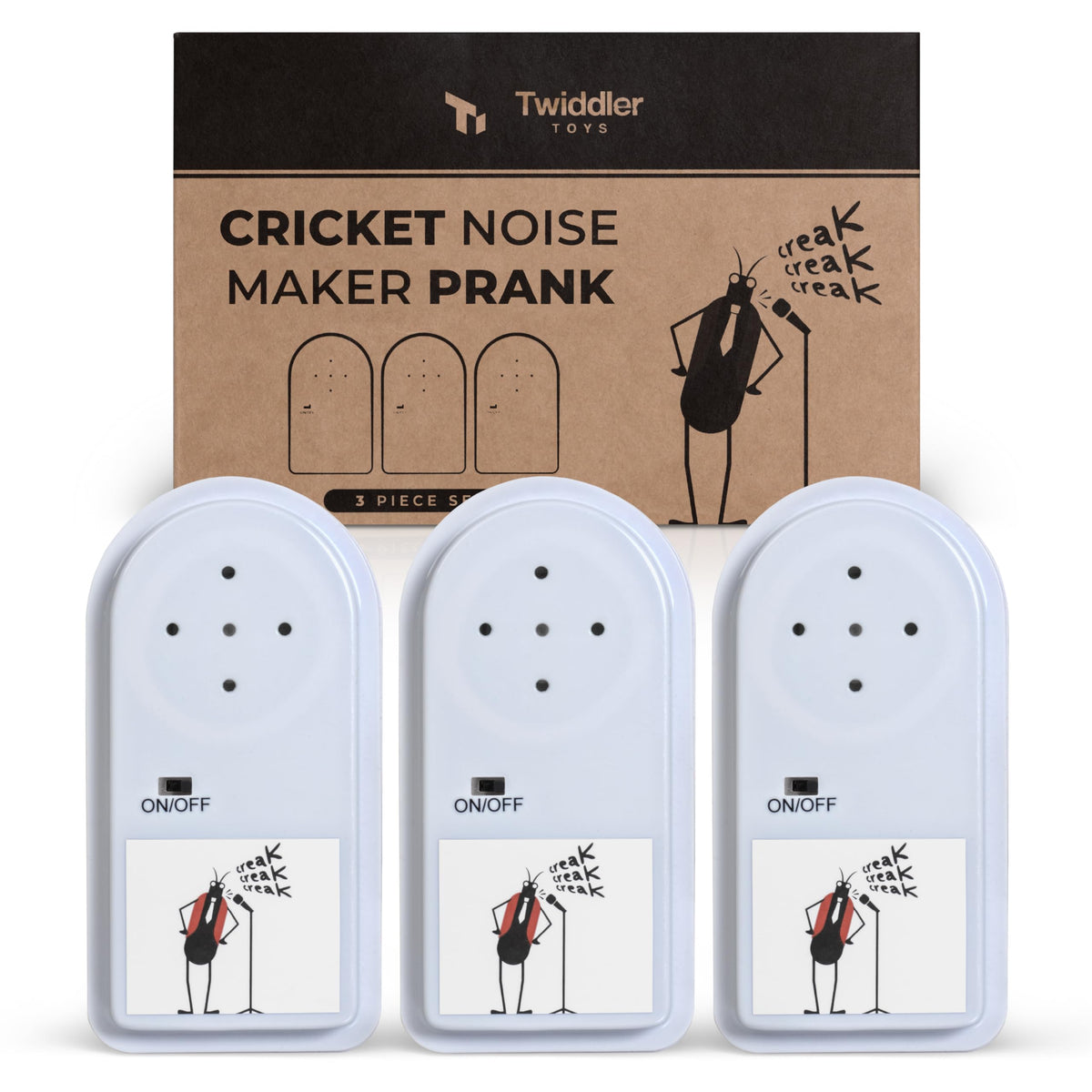 3 Pack Cricket Noise Maker Prank – Hidden Annoying Chirp Sounds – Funny Gag Office Prank